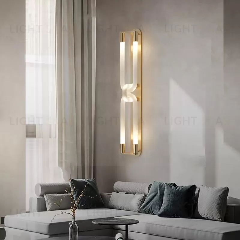 Настенный дизайнерский светильник  Loopi Double by Articolo Lighting (серебряный) LSR4282