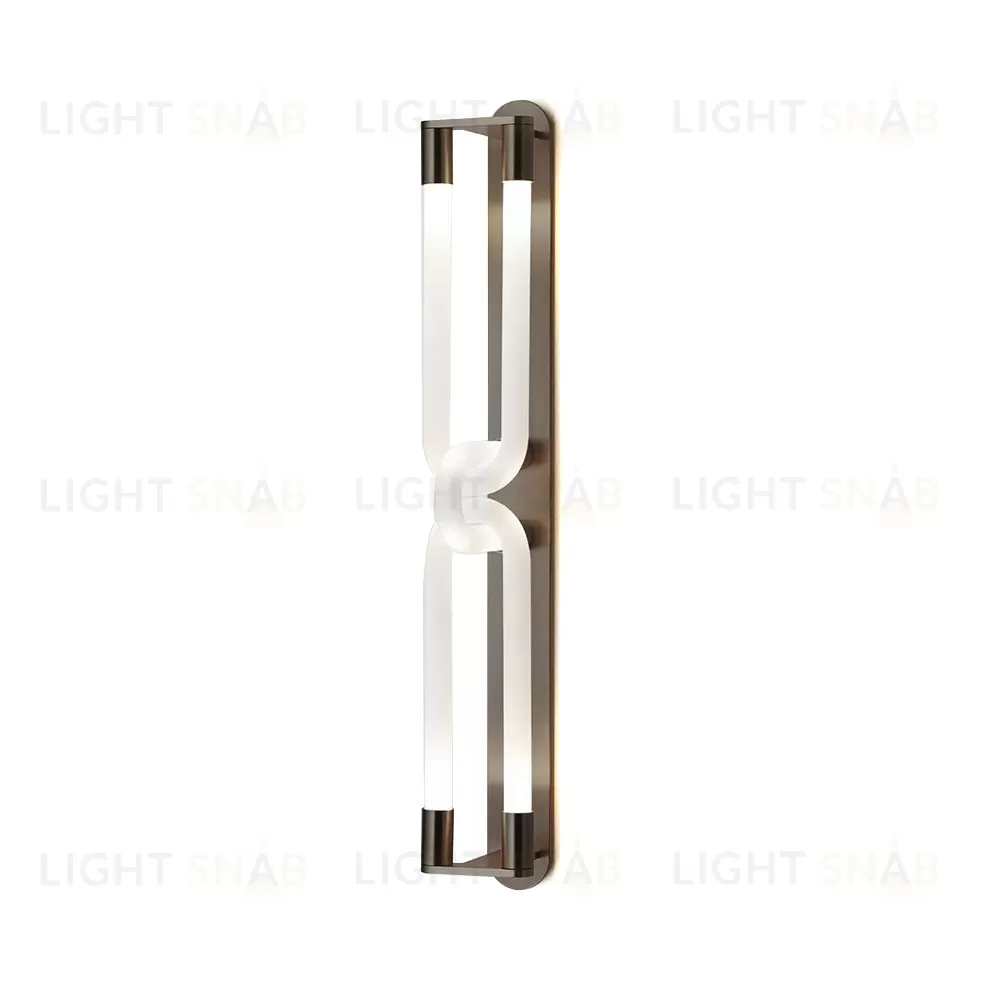 Настенный дизайнерский светильник  Loopi Double by Articolo Lighting (черный) LSR4281