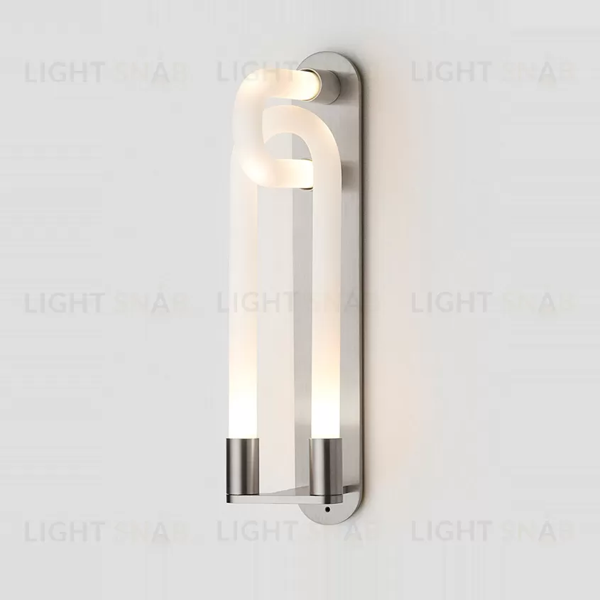 Настенный дизайнерский светильник  Loopi by Articolo Lighting (серебряный) LSR4279