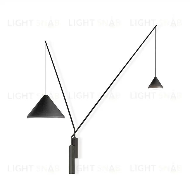 Настенный дизайнерский светильник  North 5635 11 /15 by Vibia (2 плафона) LSR4327