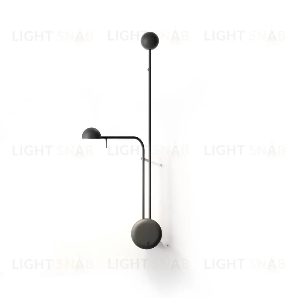 Настенный дизайнерский светильник  Pin 1685 by Vibia (черный) LSR4356