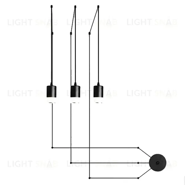 Настенный дизайнерский светильник  Wireflow 3 by Vibia LSR4451