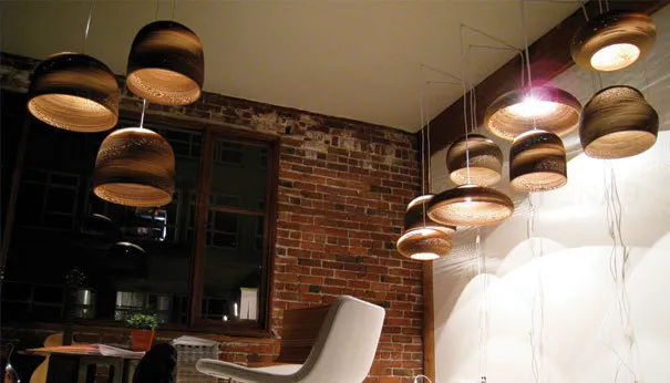 Подвесной дизайнерский светильник Bell Scraplight by Graypants D25 LSR5497
