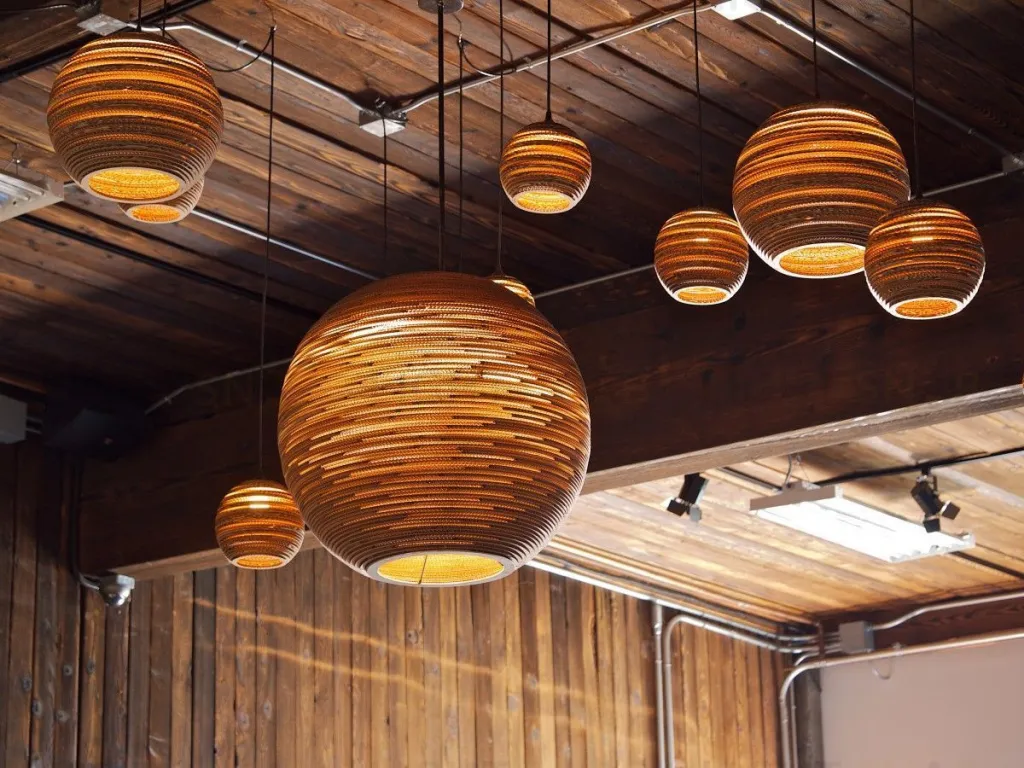 Подвесной дизайнерский светильник Bell Scraplight by Graypants D25 LSR5497