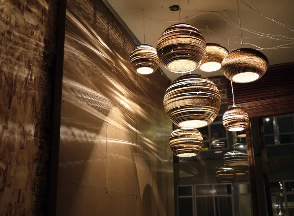 Подвесной дизайнерский светильник Bell Scraplight by Graypants D25 LSR5497