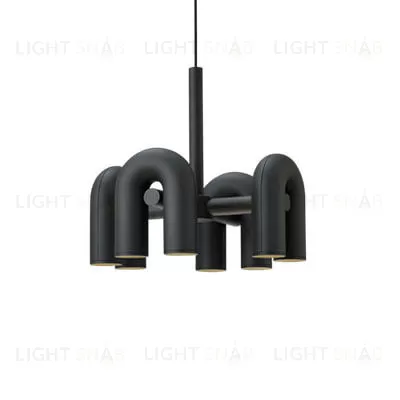 Подвесной дизайнерский светильник Cirkus by AGO Lighting (4 плафона/черный) LSR5534