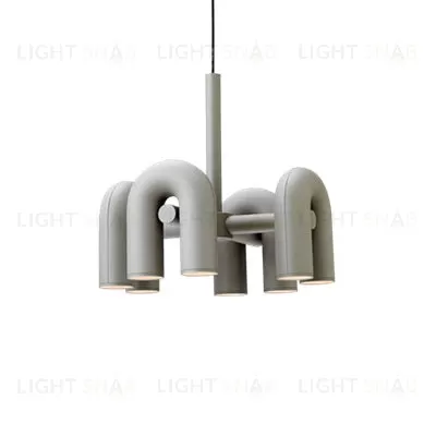 Подвесной дизайнерский светильник Cirkus by AGO Lighting (4 плафона/серый) LSR5537