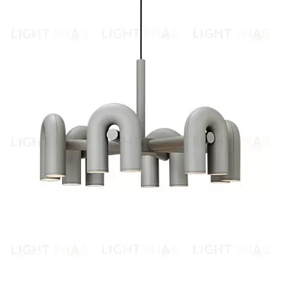 Подвесной дизайнерский светильник Cirkus by AGO Lighting (6 плафонов/серый) LSR5531