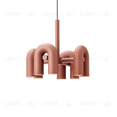 Подвесной дизайнерский светильник Cirkus by AGO Lighting (4 плафона/розовый) LSR5527