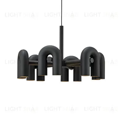 Подвесной дизайнерский светильник Cirkus by AGO Lighting (6 плафонов/черный) LSR5529