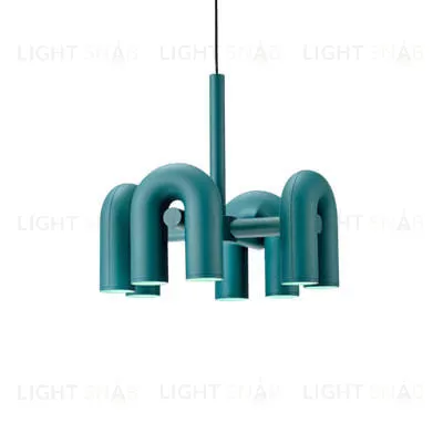 Подвесной дизайнерский светильник Cirkus by AGO Lighting (4 плафона/синий) LSR5528