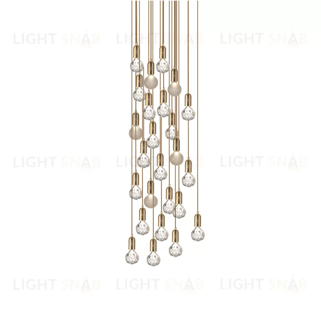 Подвесной дизайнерский светильник Crystal Bulb by Lee Broom (10 подвесов) LSR5585