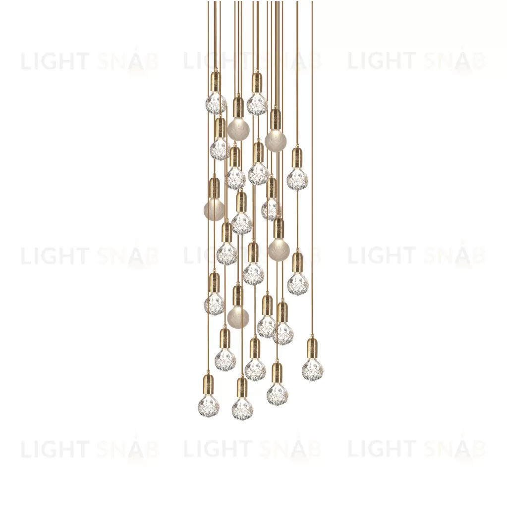 Подвесной дизайнерский светильник Crystal Bulb by Lee Broom (18 подвесов) LSR5586