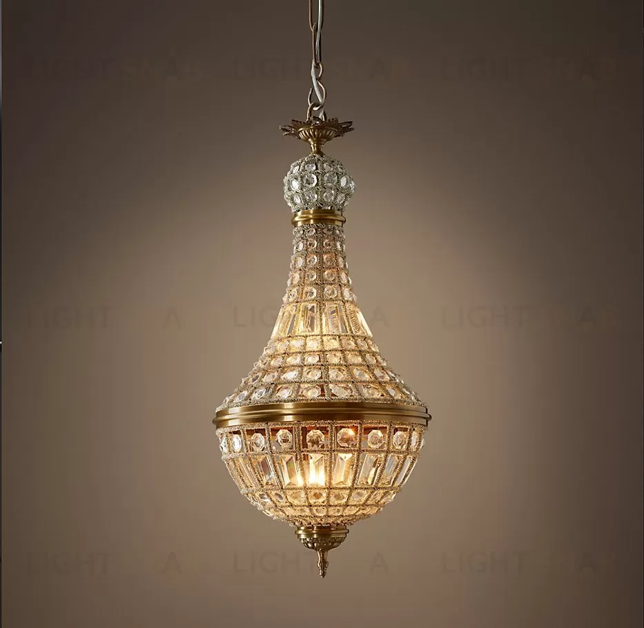 Подвесной дизайнерский светильник  19th C. French Empire Crystal Chandelier 14