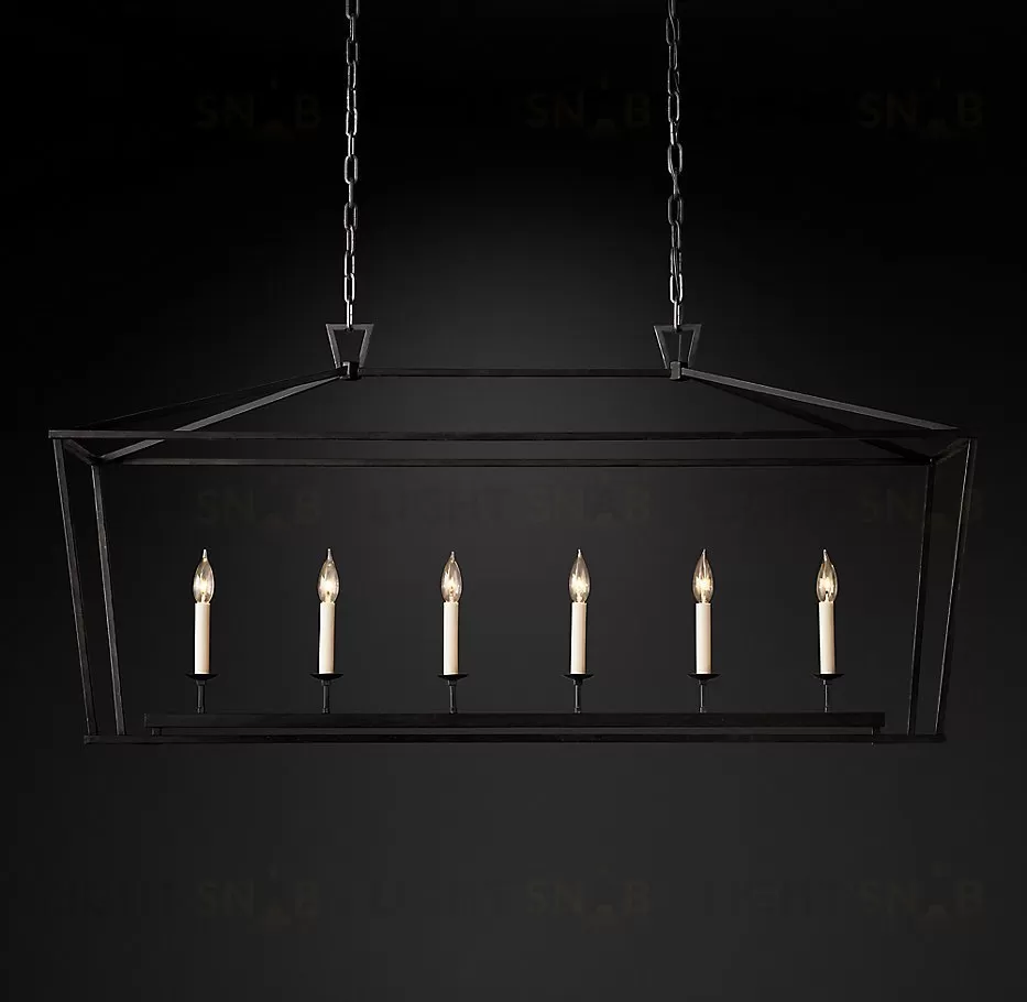 Подвесной дизайнерский светильник  19th C. English Openwork Linear Pendant by Restoration Hardware LSR5755