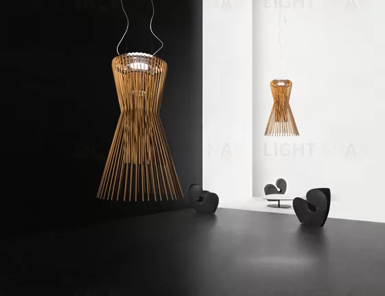 Подвесной дизайнерский светильник  Allegretto Vivace by Foscarini (золотой) LSR5894