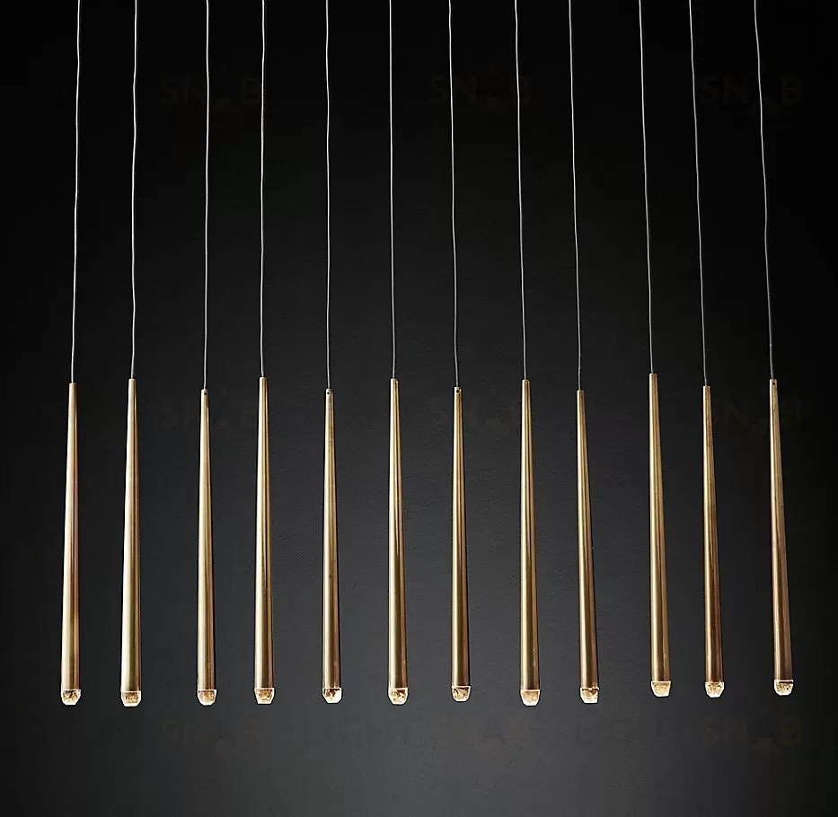 Подвесной дизайнерский светильник  Aquitaine Linear Chandelier 60