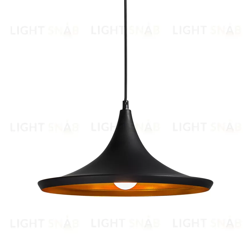 Подвесной дизайнерский светильник  Beat Light Wide by Tom Dixon (черный) LSR5968