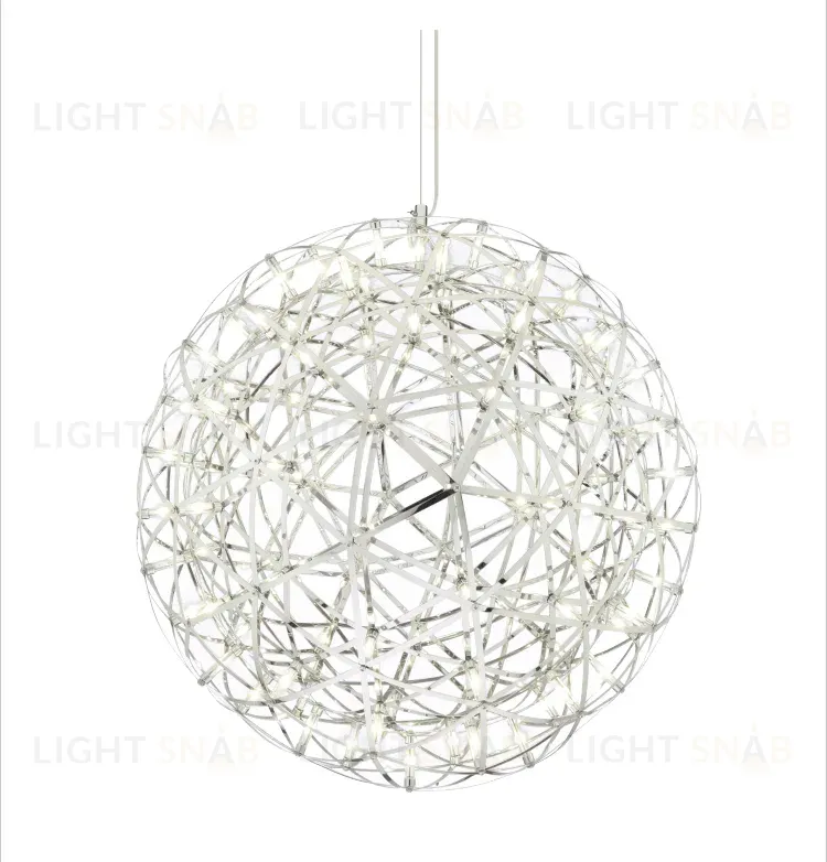 Подвесной дизайнерский светильник  Raimond by Moooi (серебряный, D 43 cm) LSR5953