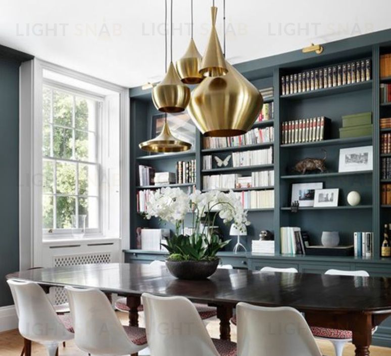 Подвесной дизайнерский светильник  Beat Light Stout by Tom Dixon D52 (золотой) LSR5976