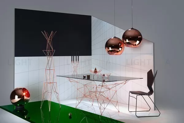 Подвесной дизайнерский светильник  Copper Shade by Tom Dixon (серебряный) LSR6167