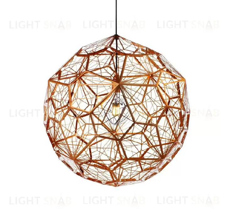 Подвесной дизайнерский светильник  Etch Web by Tom Dixon (бронзовый) LSR6238