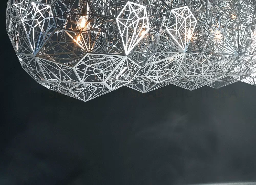 Подвесной дизайнерский светильник  Etch Web by Tom Dixon (золотой) LSR6240