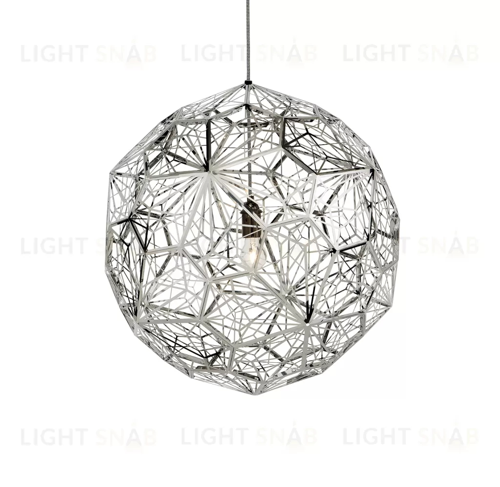 Подвесной дизайнерский светильник  Etch Web by Tom Dixon (серебряный) LSR6239