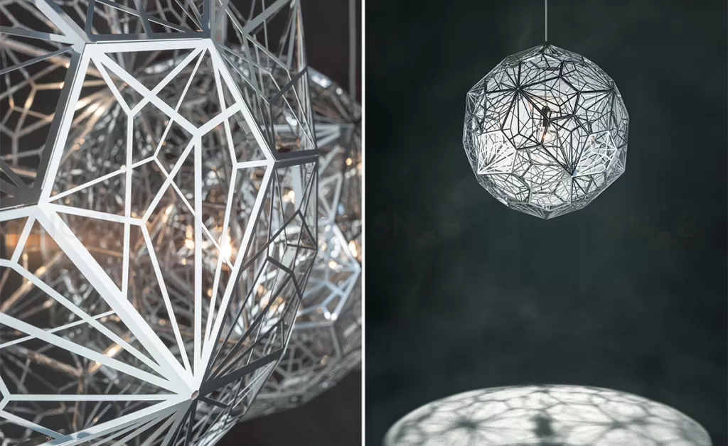 Подвесной дизайнерский светильник  Etch Web by Tom Dixon (бронзовый) LSR6238