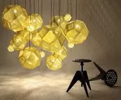 Подвесной дизайнерский светильник  Etch by Tom Dixon (серебряный) LSR6237