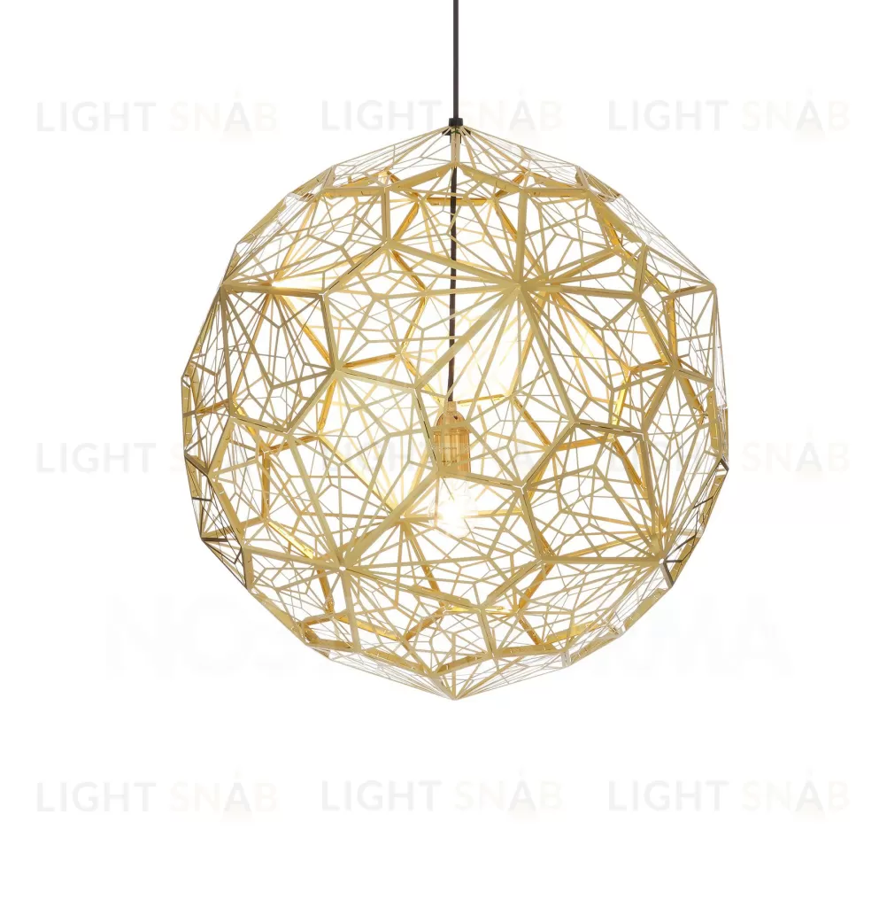 Подвесной дизайнерский светильник  Etch Web by Tom Dixon (золотой) LSR6240