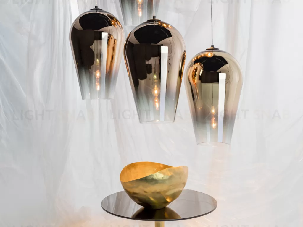 Подвесной дизайнерский светильник  FADE by Tom Dixon (серебряный) LSR6250