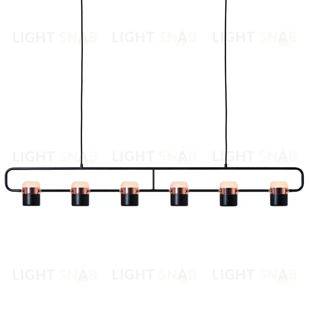 Подвесной дизайнерский светильник  Ling P6 by Seed Design (черный) LSR6561