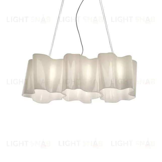 Подвесной дизайнерский светильник  Logico by Artemide (3 плафона, горизонтальный) LSR6572