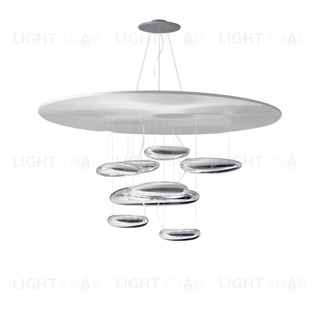 Подвесной дизайнерский светильник  Mercury by Artemide (8 плафонов) LSR6619