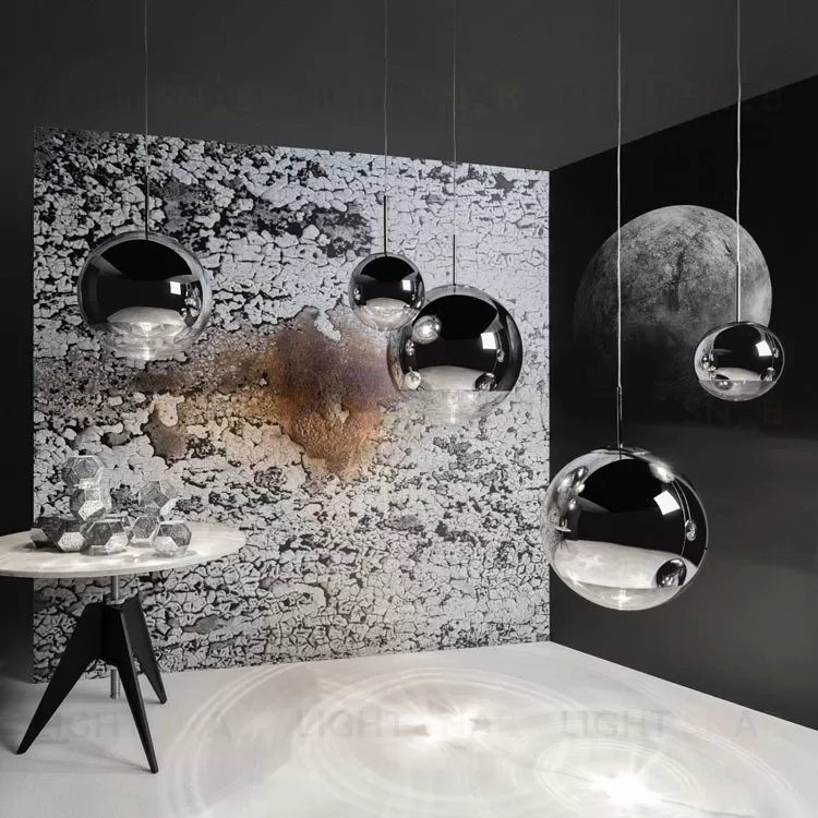 Подвесной дизайнерский светильник  Mirror Ball by Tom Dixon (серебряный) LSR6647