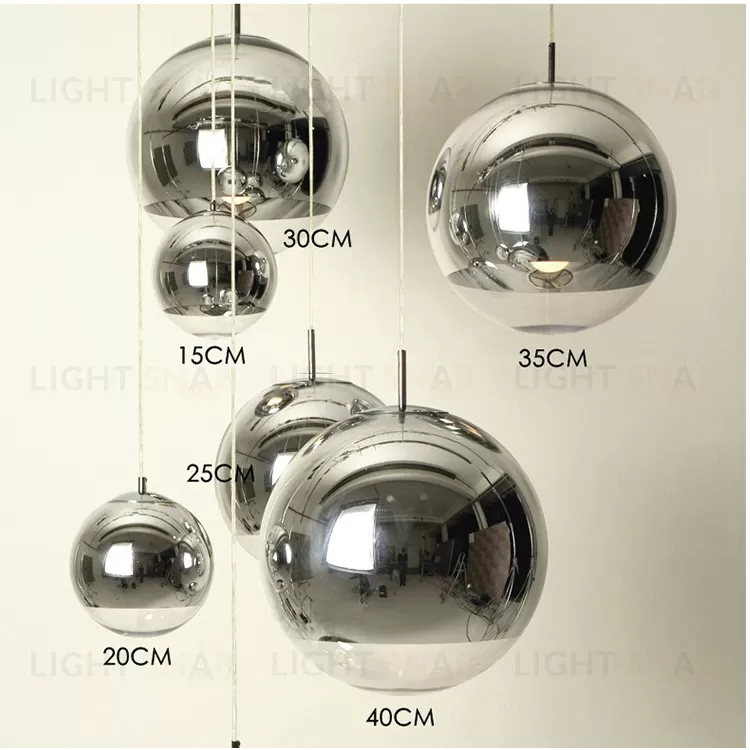 Подвесной дизайнерский светильник  Mirror Ball by Tom Dixon (золотой) LSR6648