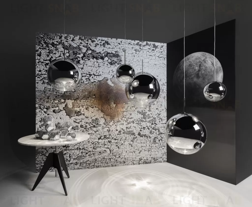 Подвесной дизайнерский светильник  Mirror Ball by Tom Dixon (серебряный) LSR6647