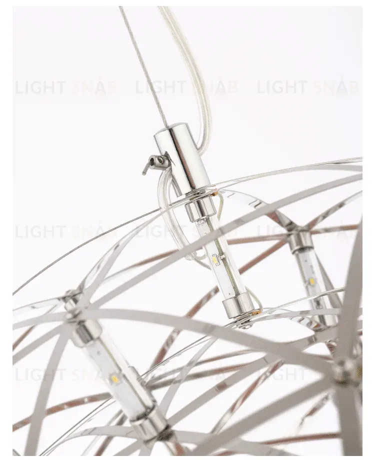 Подвесной дизайнерский светильник  Raimond Dome by Moooi (серебряный, D 79 cm) LSR6868