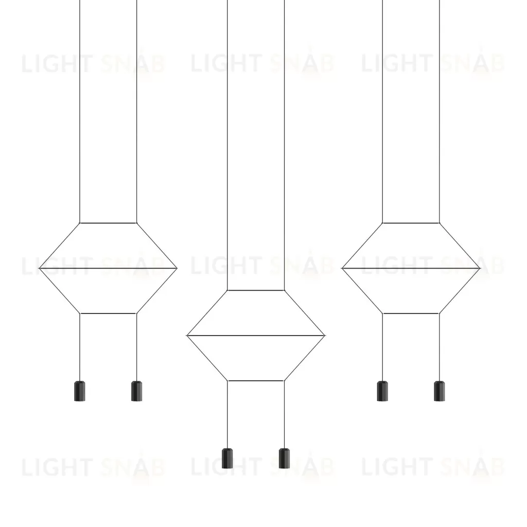 Подвесной дизайнерский светильник  Wireflow 0326 2D by Vibia LSR7290