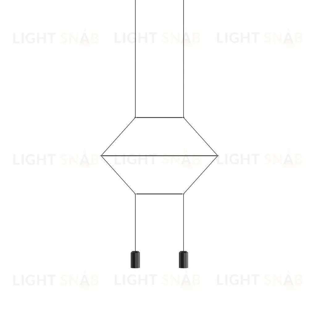 Подвесной дизайнерский светильник  Wireflow 0320 2D by Vibia LSR7288