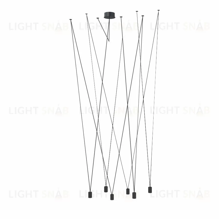 Подвесной дизайнерский светильник Match by Vibia (6 плафонов) LSR7315