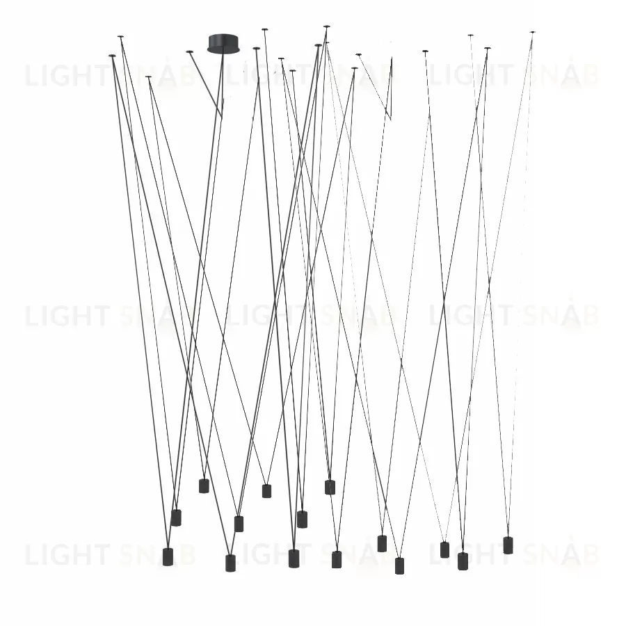 Подвесной дизайнерский светильник Match by Vibia (15 плафонов) LSR7312