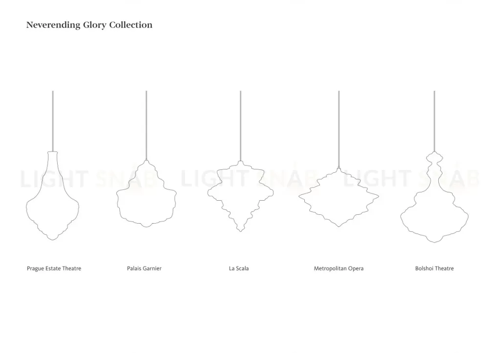 Подвесной дизайнерский светильник Neverending Glory Palais Garnier by Lasvit LSR7342