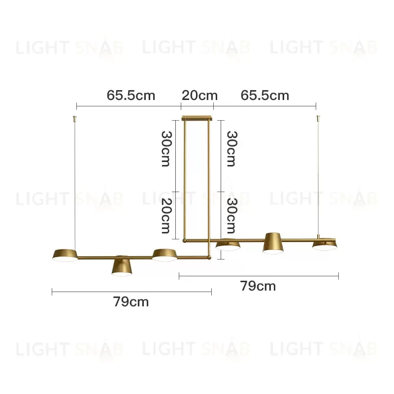 Потолочный дизайнерский светильник Copper LSR7500