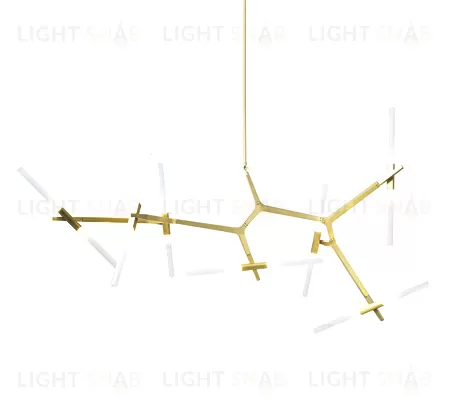 Потолочный дизайнерский светильник  AGNES by Roll & Hill (14 плафонов, золотой) LSR7824