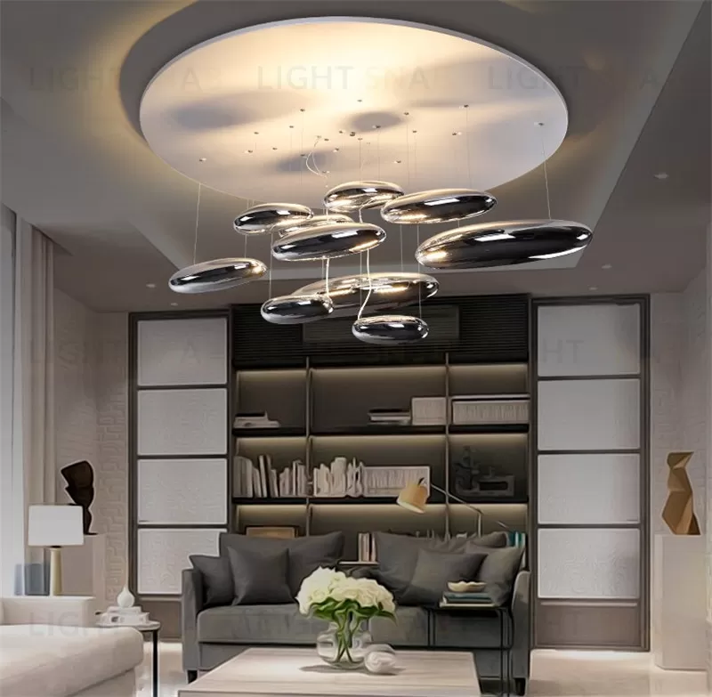 Потолочный дизайнерский светильник  Mercury by Artemide (8 плафонов) LSR8008