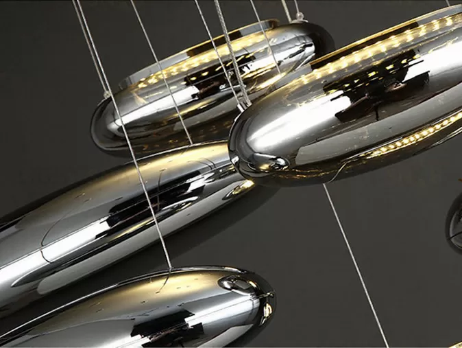 Потолочный дизайнерский светильник  Mercury by Artemide (10 плафонов) LSR8006