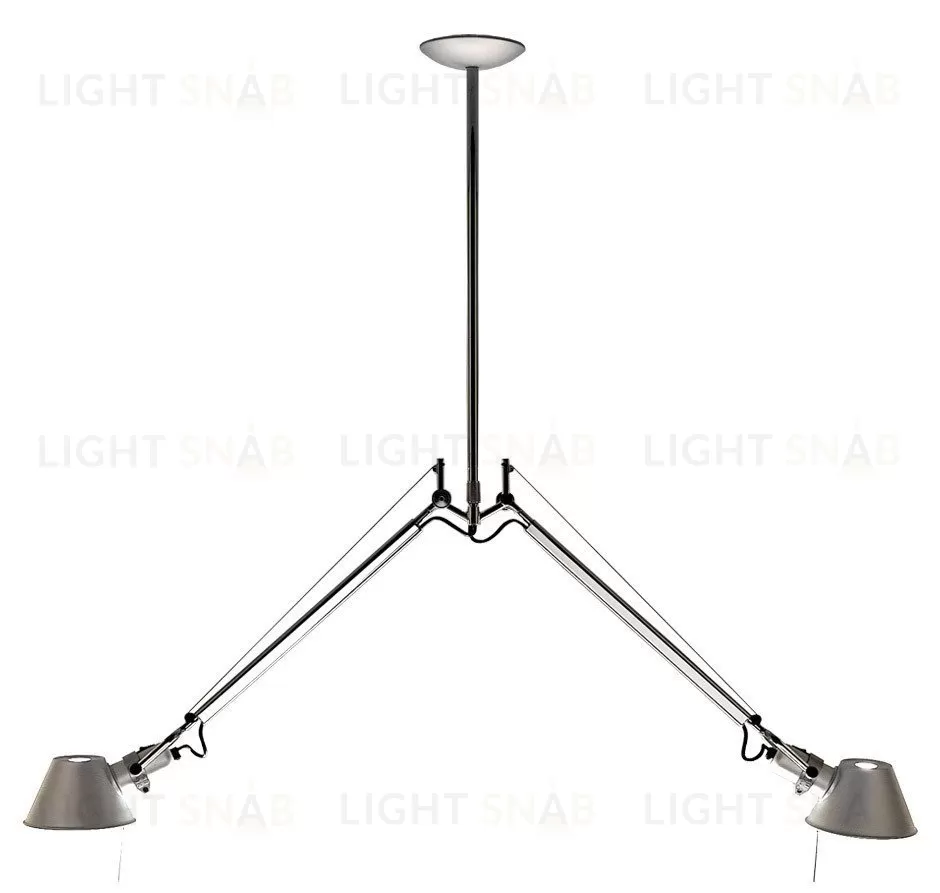 Потолочный дизайнерский светильник  Tolomeo Micro by Artemide (2 плафона) LSR8017