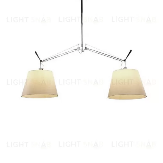 Потолочный дизайнерский светильник  Tolomeo by Artemide (2 плафона) LSR8087